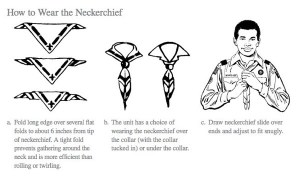 How to wear neckerchief