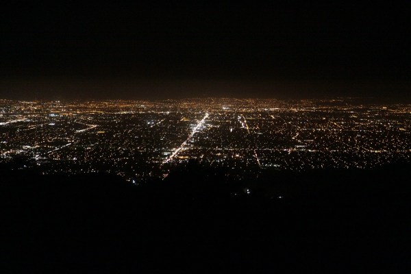 Backpacking black mountain night